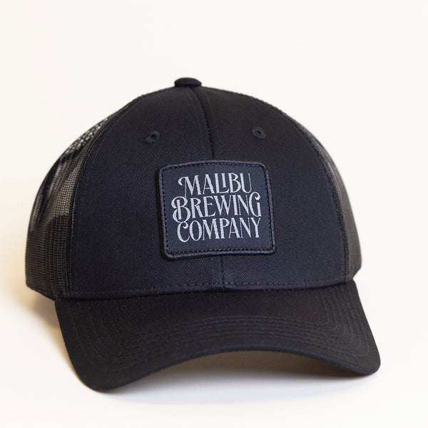 Black Low Crown Trucker Hat