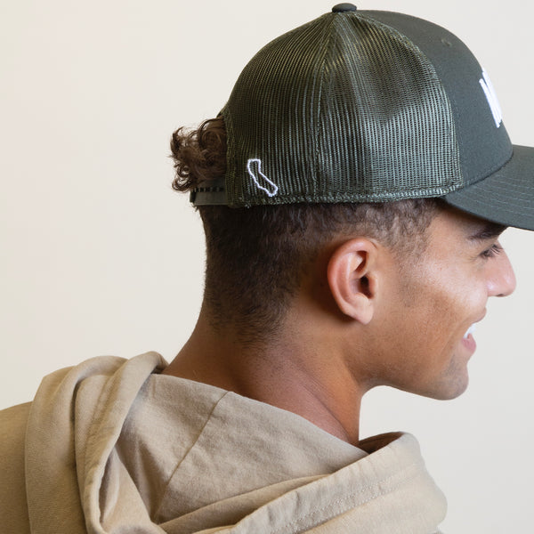 Olive MBC Low Crown Trucker Hat